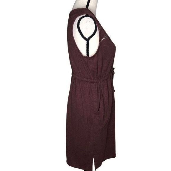 Prana Heathery Maroon Cozy Up Korrine Sleeveless Dress - Picture 4 of 15